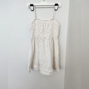 Free People Cherry print white mini dress Size S (generous)